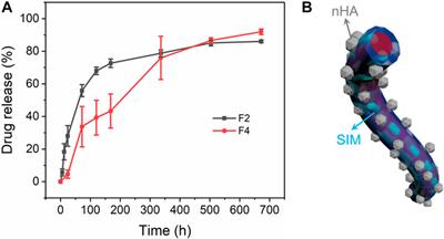 Electrospun core–sheath PCL nanofibers loaded with nHA and simvastatin and their potential bone regeneration applications